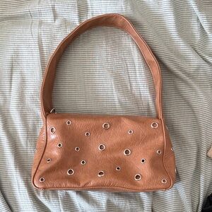 Tan/light brown eyelet purse